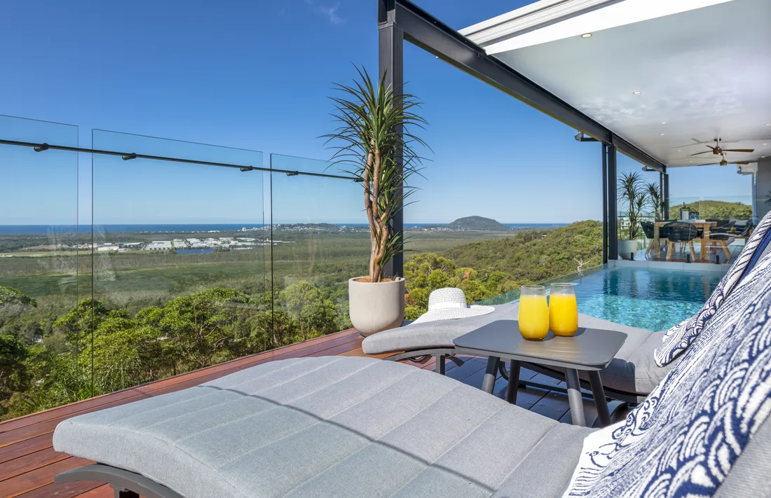 Yandina Creek, QLD outdoor entertaining and pool area