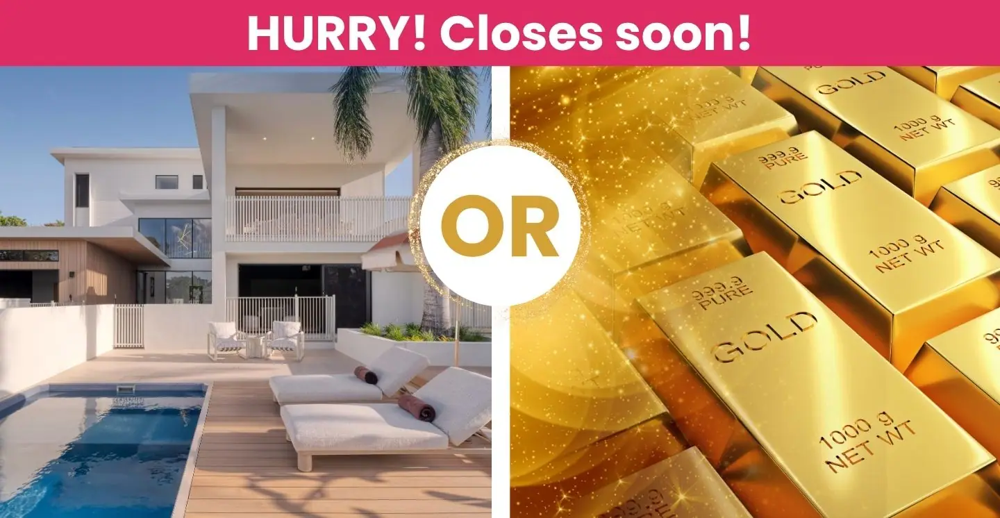 Yourtown Draw 558: Choose $3.45M Home or Gold Bullion
